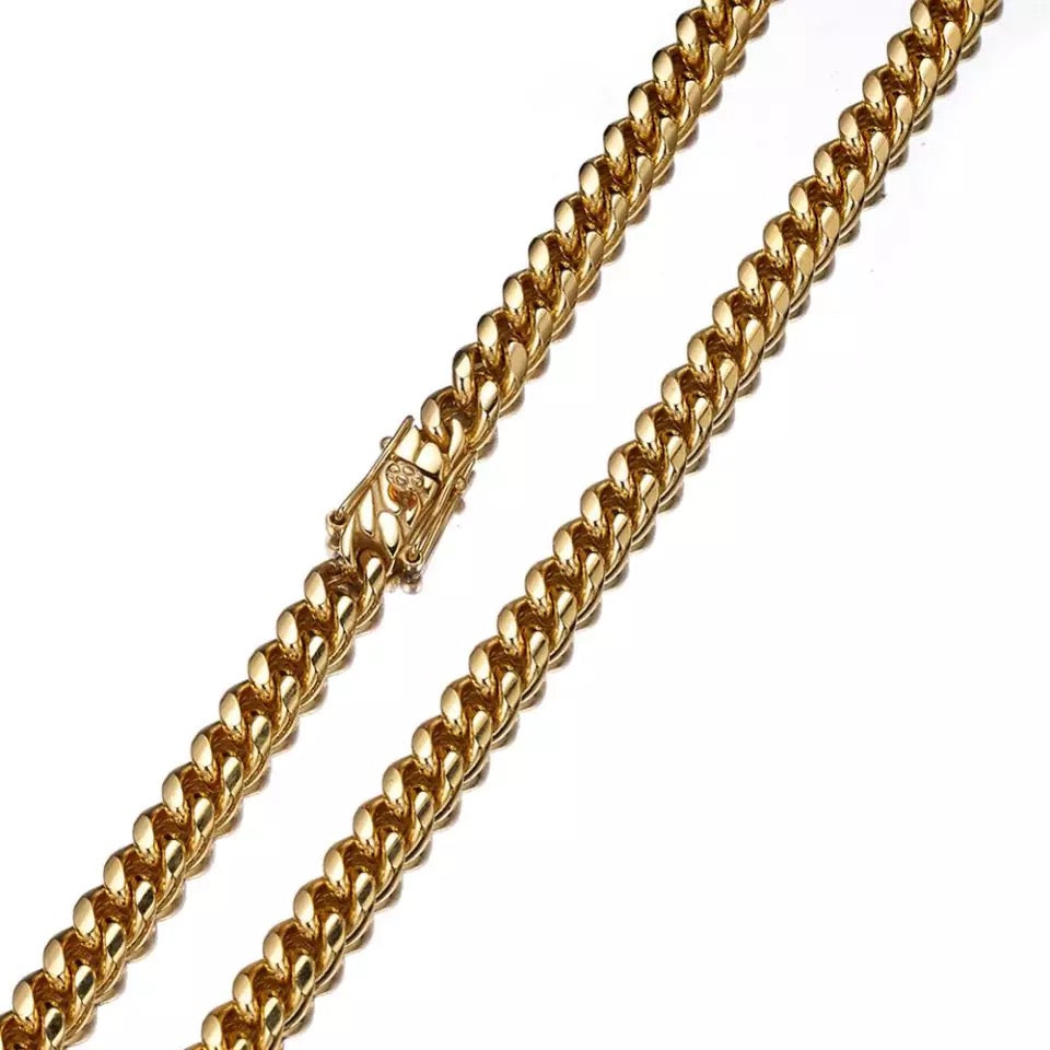 POWER | 18K Gold Stainless Steel 6MM Curb Chain Link Bracelet