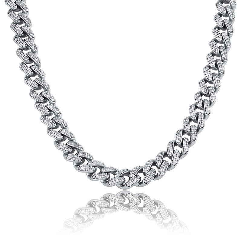 TREASURY | Silver Pavé Cuban 16MM Bracelet