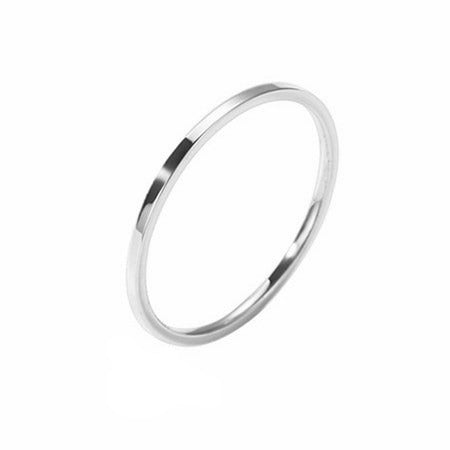 BANDS MICRO | 14K Gold Stainless Steel 1MM Thin Stacker Ring