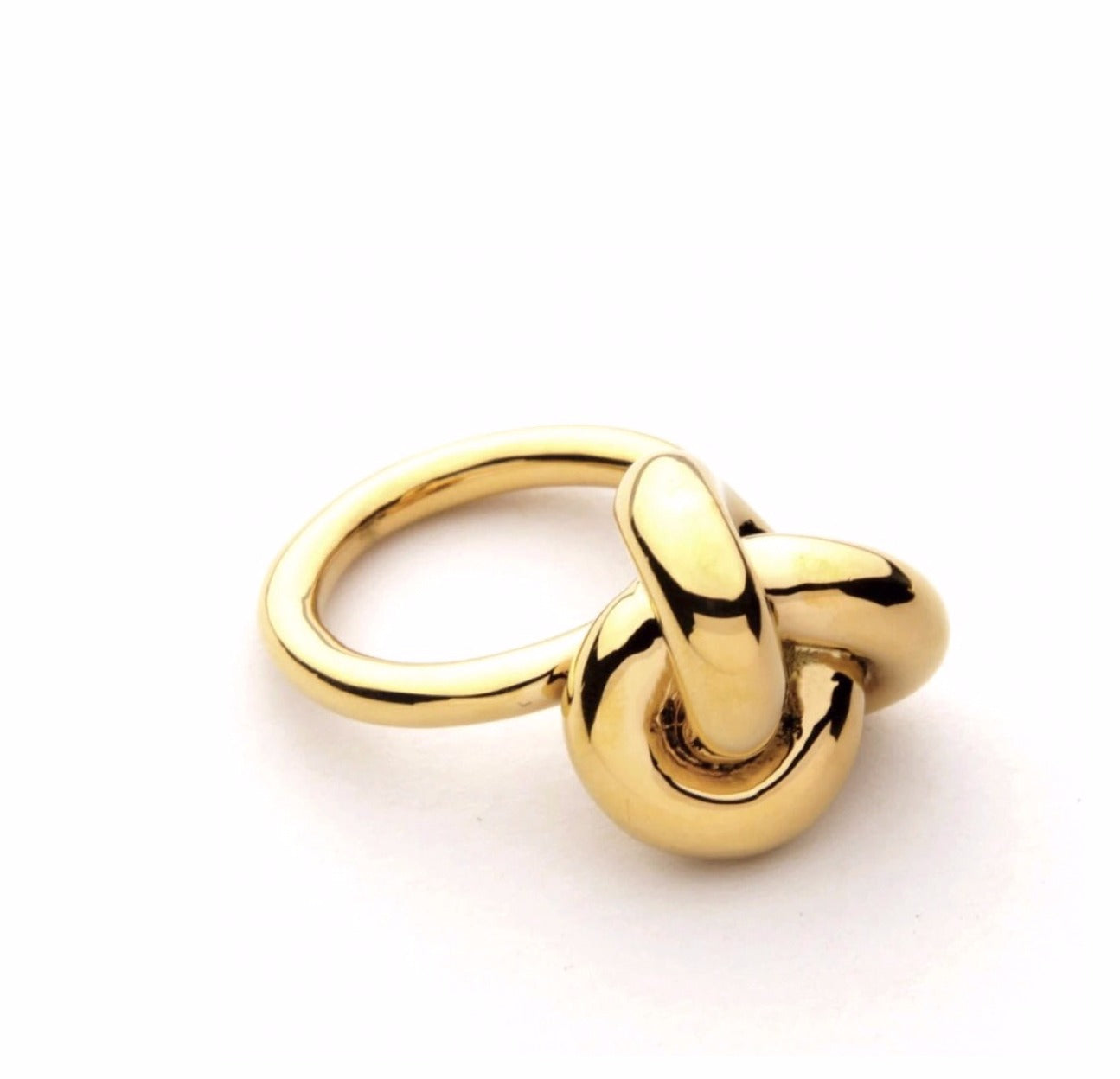 KNOTTY | 18K Gold Stainless Steel Oversized Thick Knot Ring