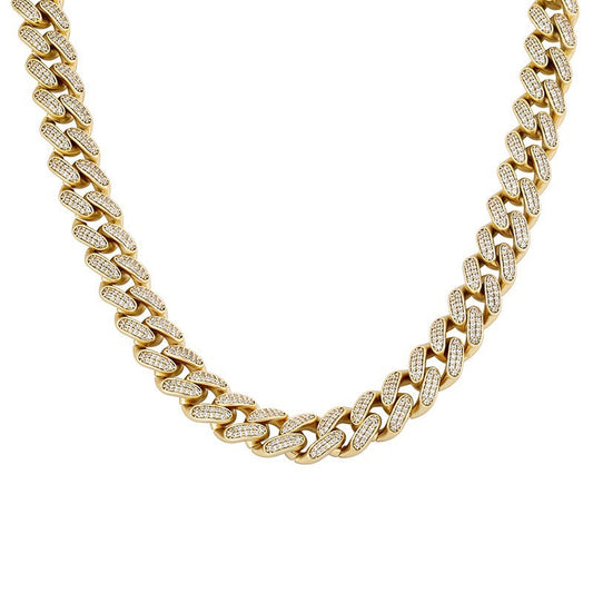 TREASURY | 10K Gold Pavé Cuban 16MM Bracelet