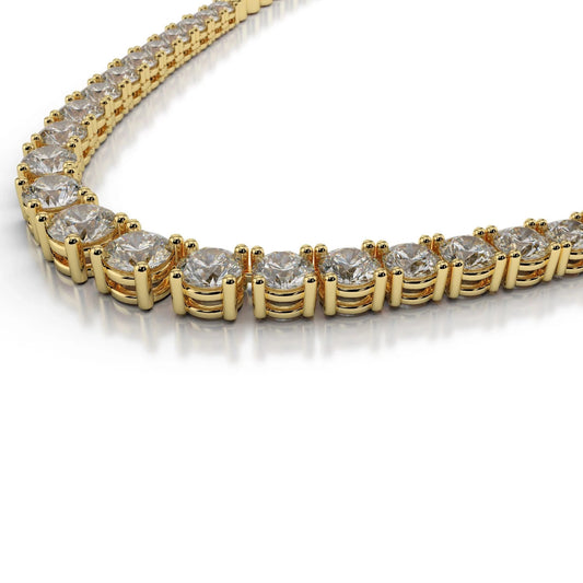 CHERISH | 18K Gold Brass 8MM Chunky Tennis Necklace